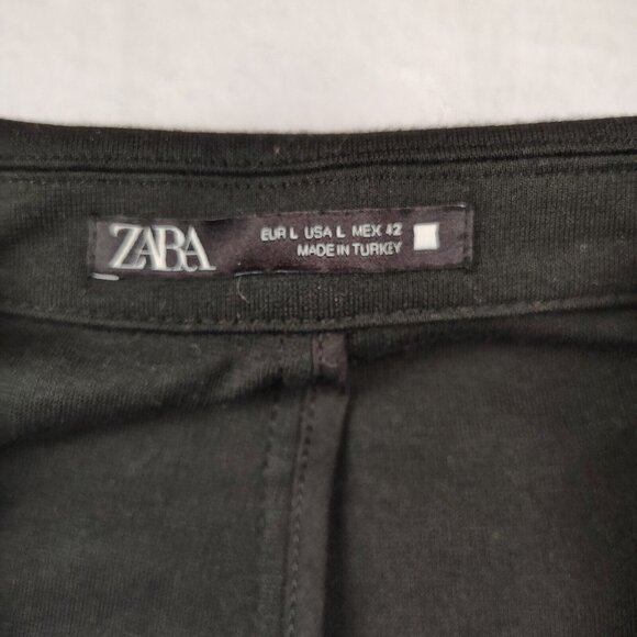 Zara Black Comfort Jacket Blazer Womens Large - Picture 3 of 11